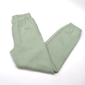 tna cozy af fleece green sweatpants